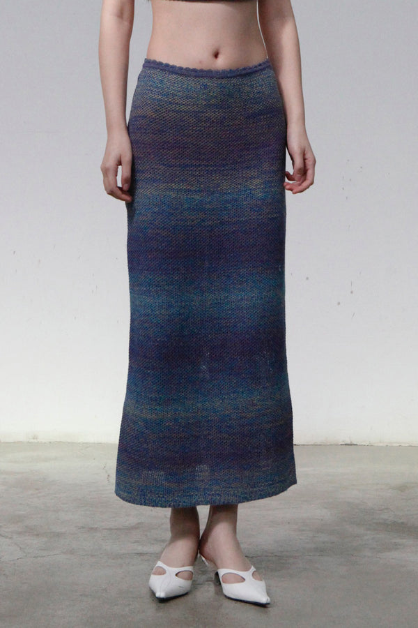 SWAYING/KNIT gradient straight dress SW23SS3B05 gradient purple PS62